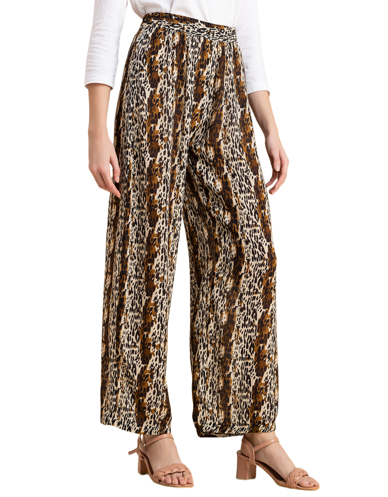 Wide Leg Printed Palazzo Pants