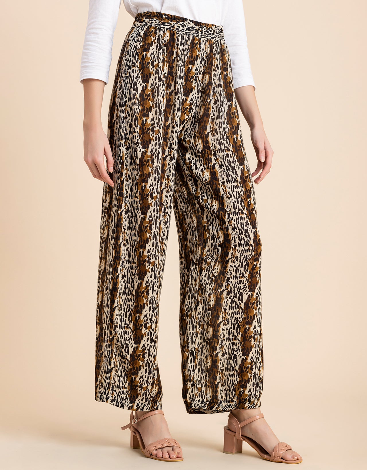 Wide Leg Printed Palazzo Pants
