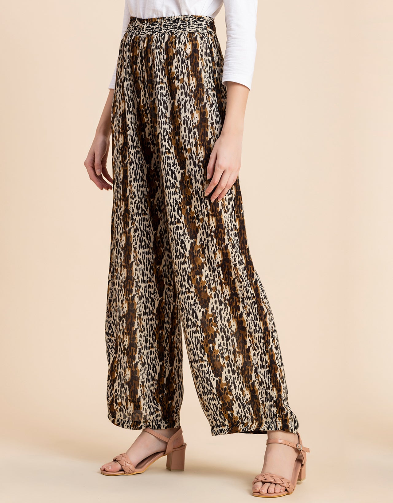 Wide Leg Printed Palazzo Pants