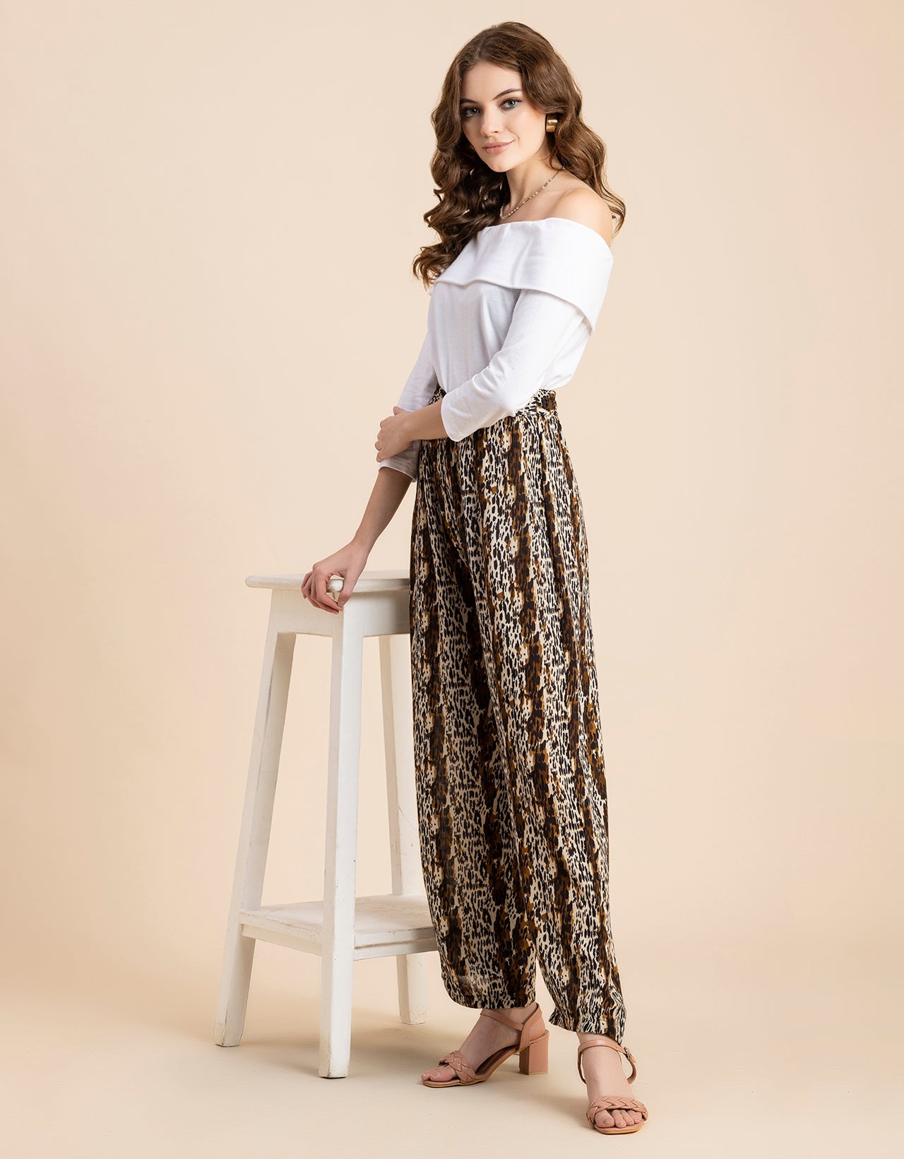 Wide Leg Printed Palazzo Pants