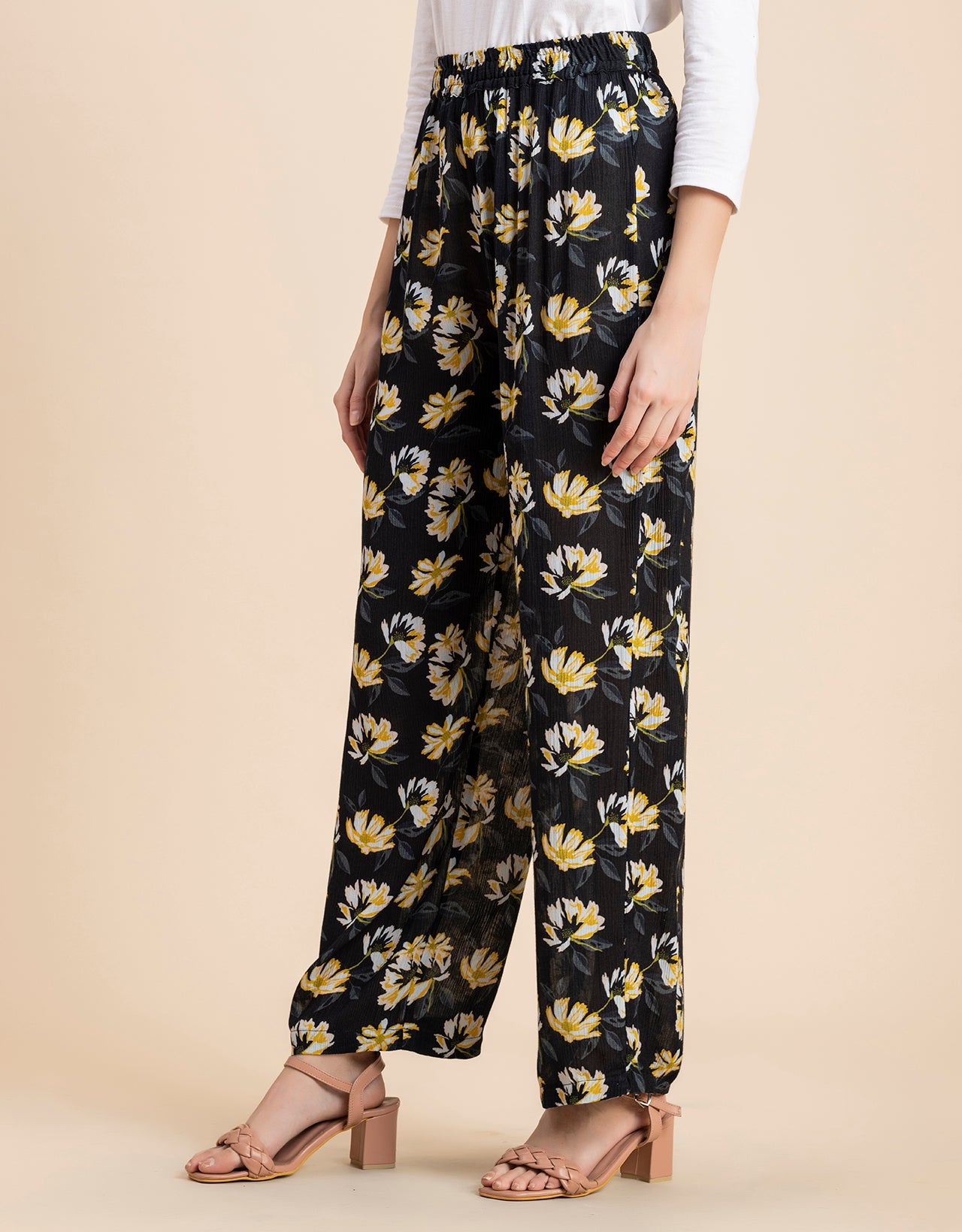 Wide Leg Printed Palazzo Pants