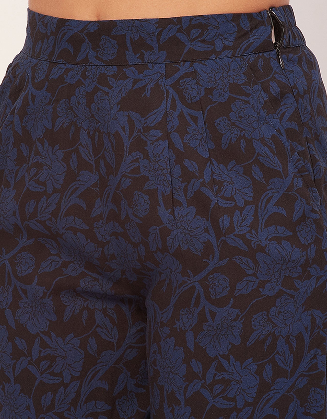 Printed Palazzo Pants, Elastic Waist