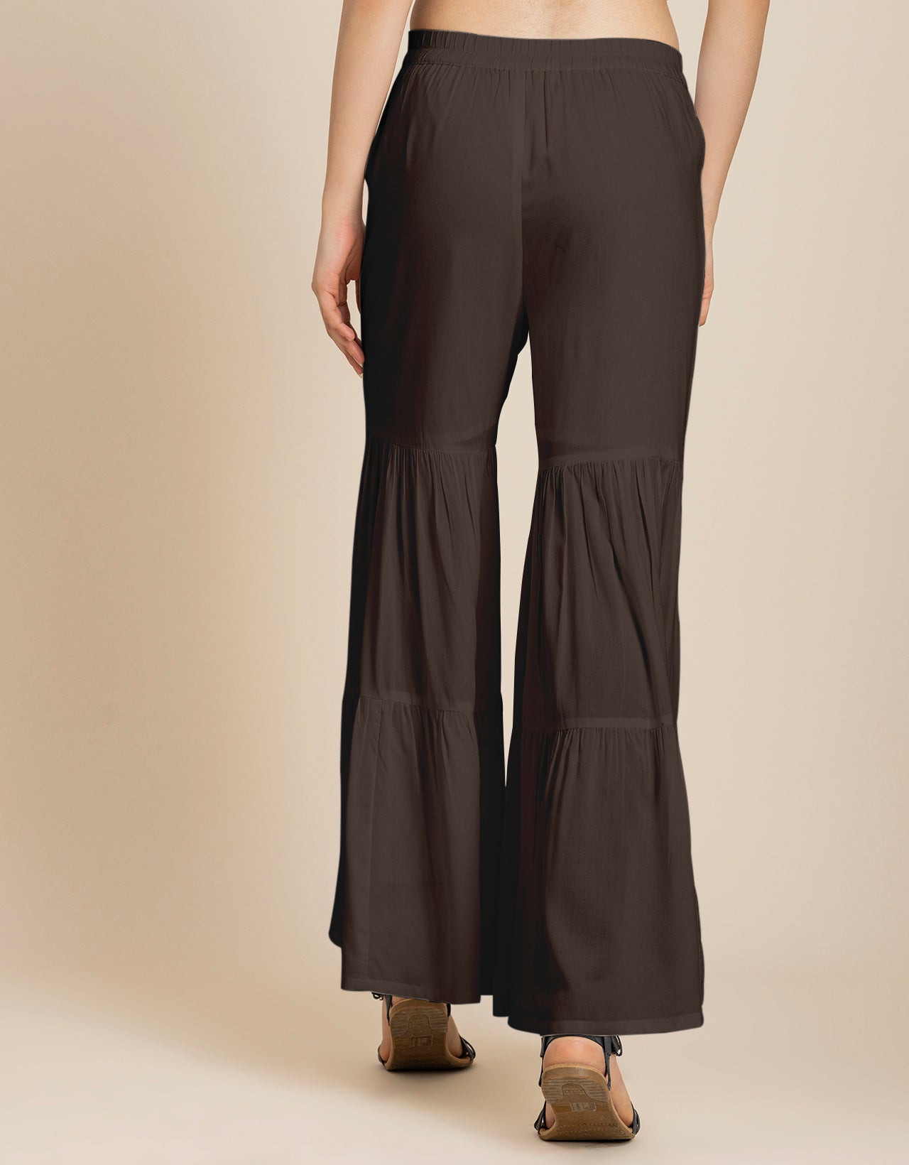 Tiered Palazzo Wide Leg Pant For Women