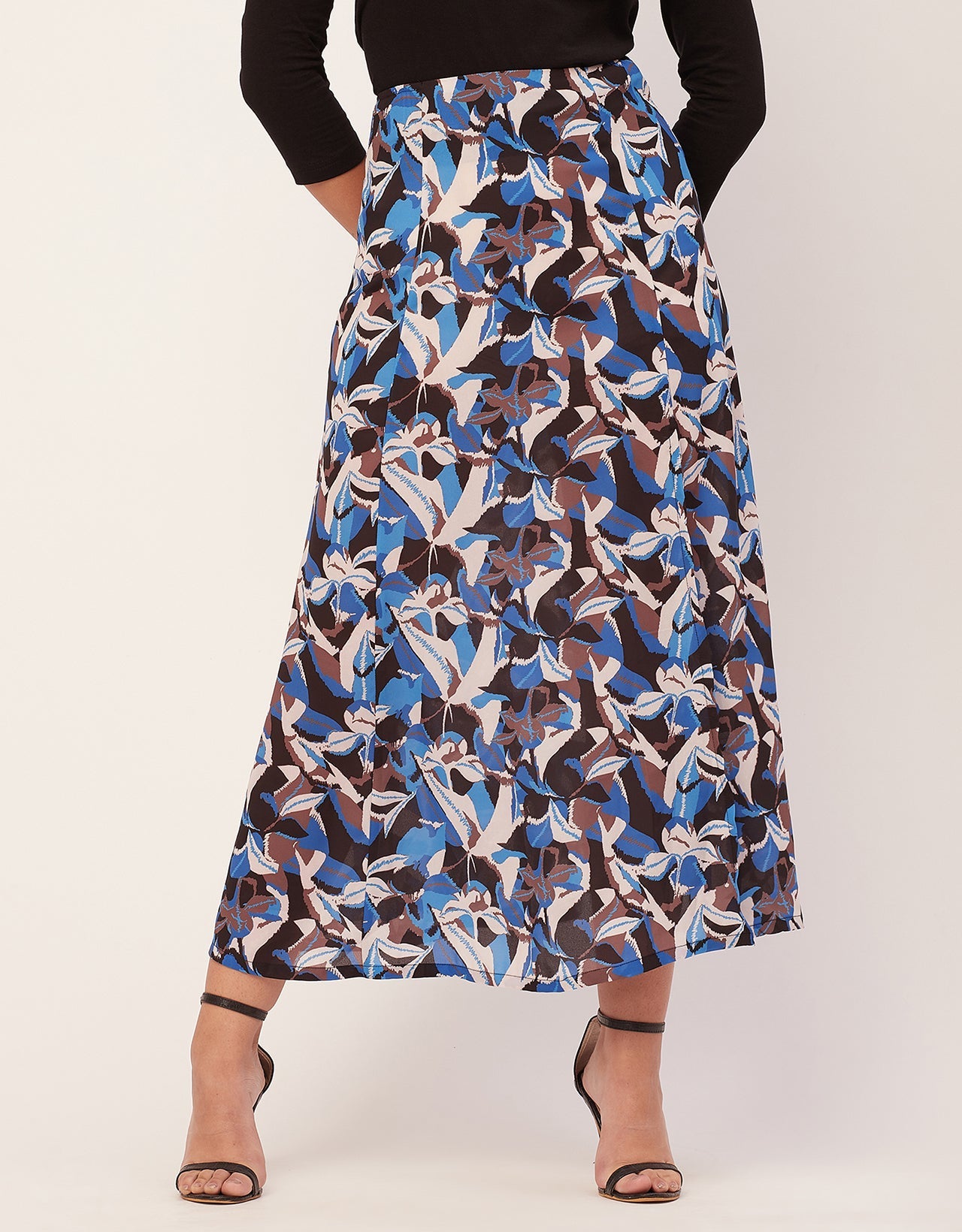 A-Line Skirt, Slit, Midi