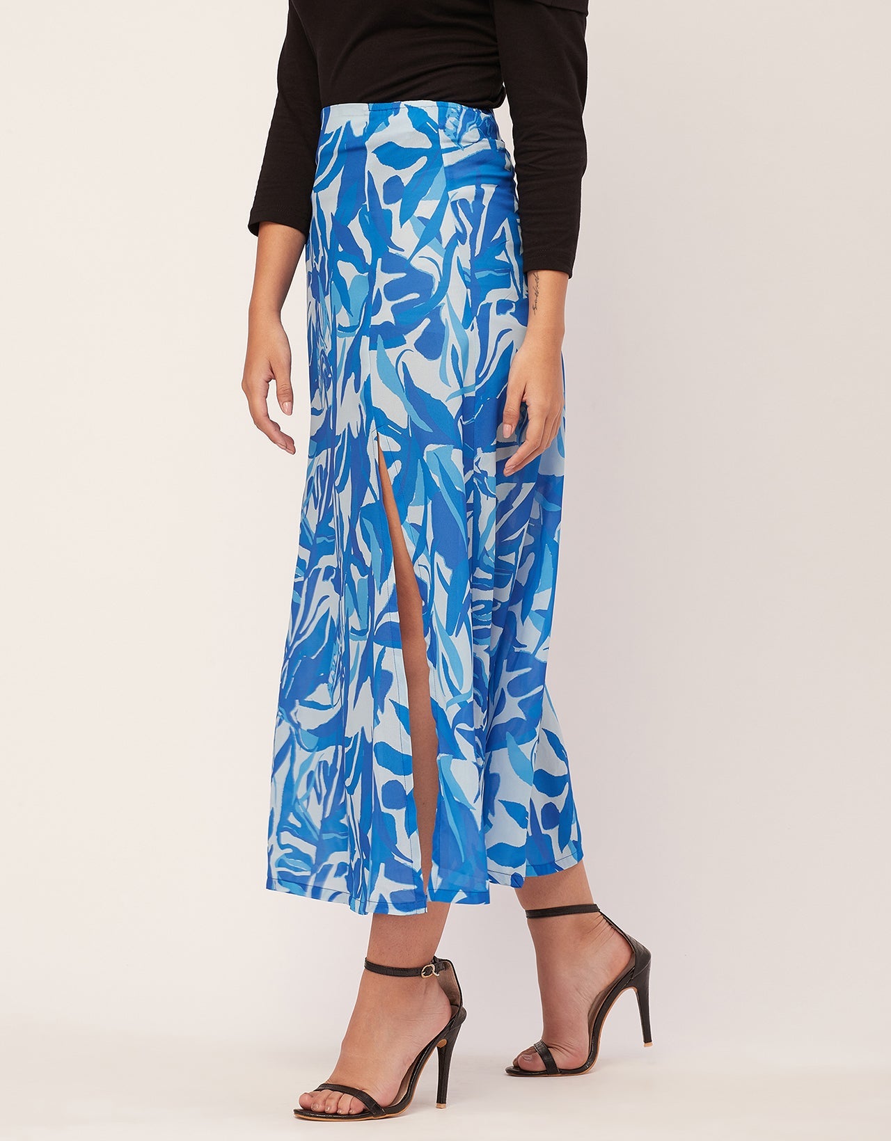 A-Line Skirt, Slit, Midi