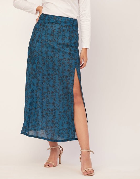 A-Line Skirt, Slit, Midi