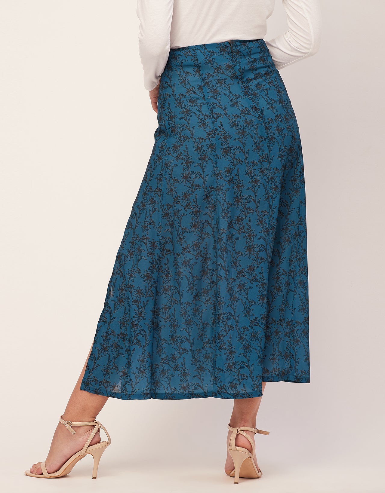 A-Line Skirt, Slit, Midi