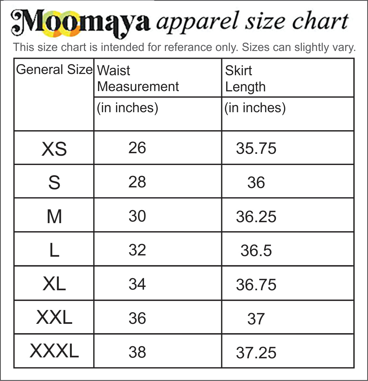 Printed A-Line Skirt With Slit For Women,