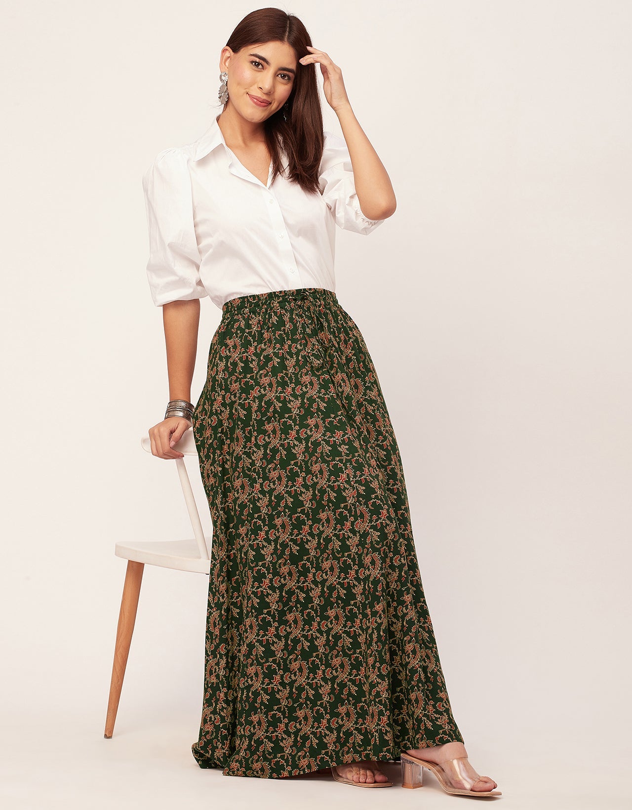 Maxi Skirt, Elastic Waist