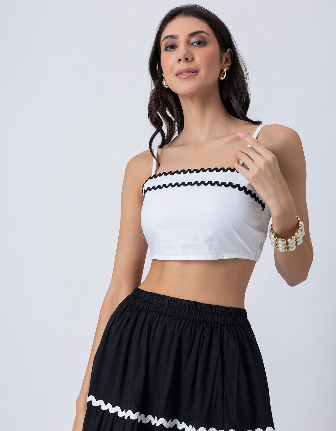 3-Tiered Maxi Skirt, Flowy Summer Women Long Skirt