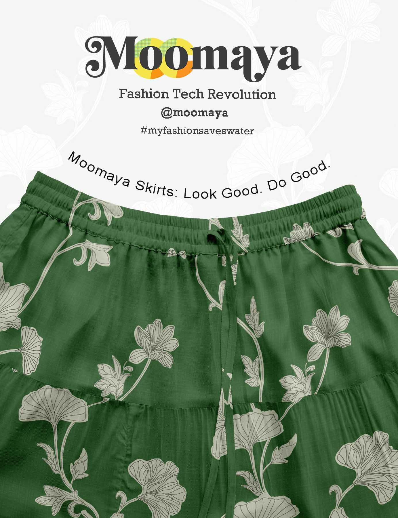 Women's Cotton Resort Skirt with Pockets | Tiered Maxi Summer Skirt