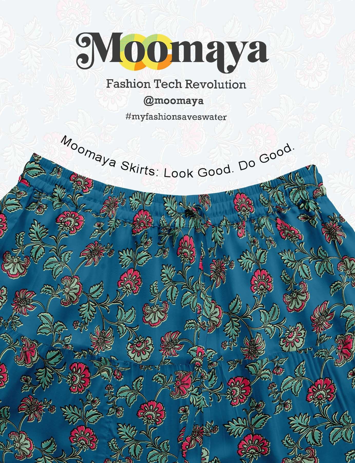 Women's Cotton Resort Skirt with Pockets | Tiered Maxi Summer Skirt