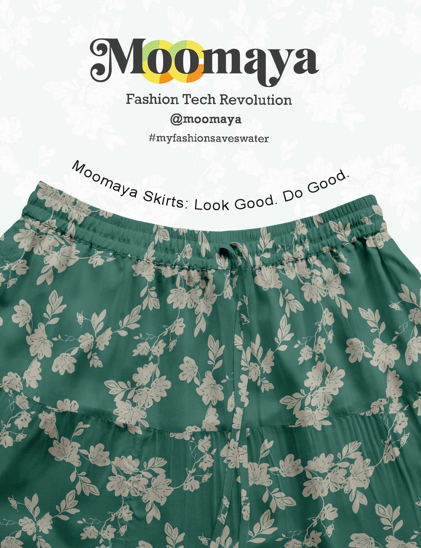 Women's Cotton  Tiered Maxi Summer Skirt | 40-Inch Vacation Wear