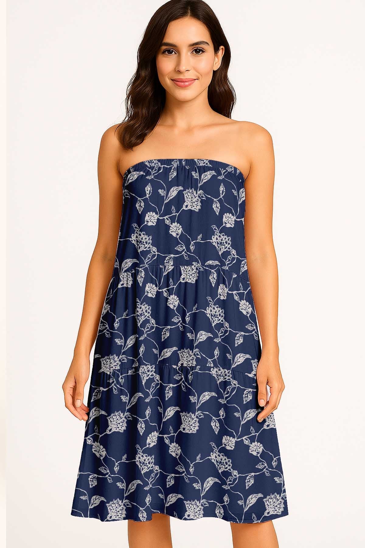 Women's Flowy Tiered Boho Skirt | Elastic Waist Resort Wear | Summer & Travel Outfit