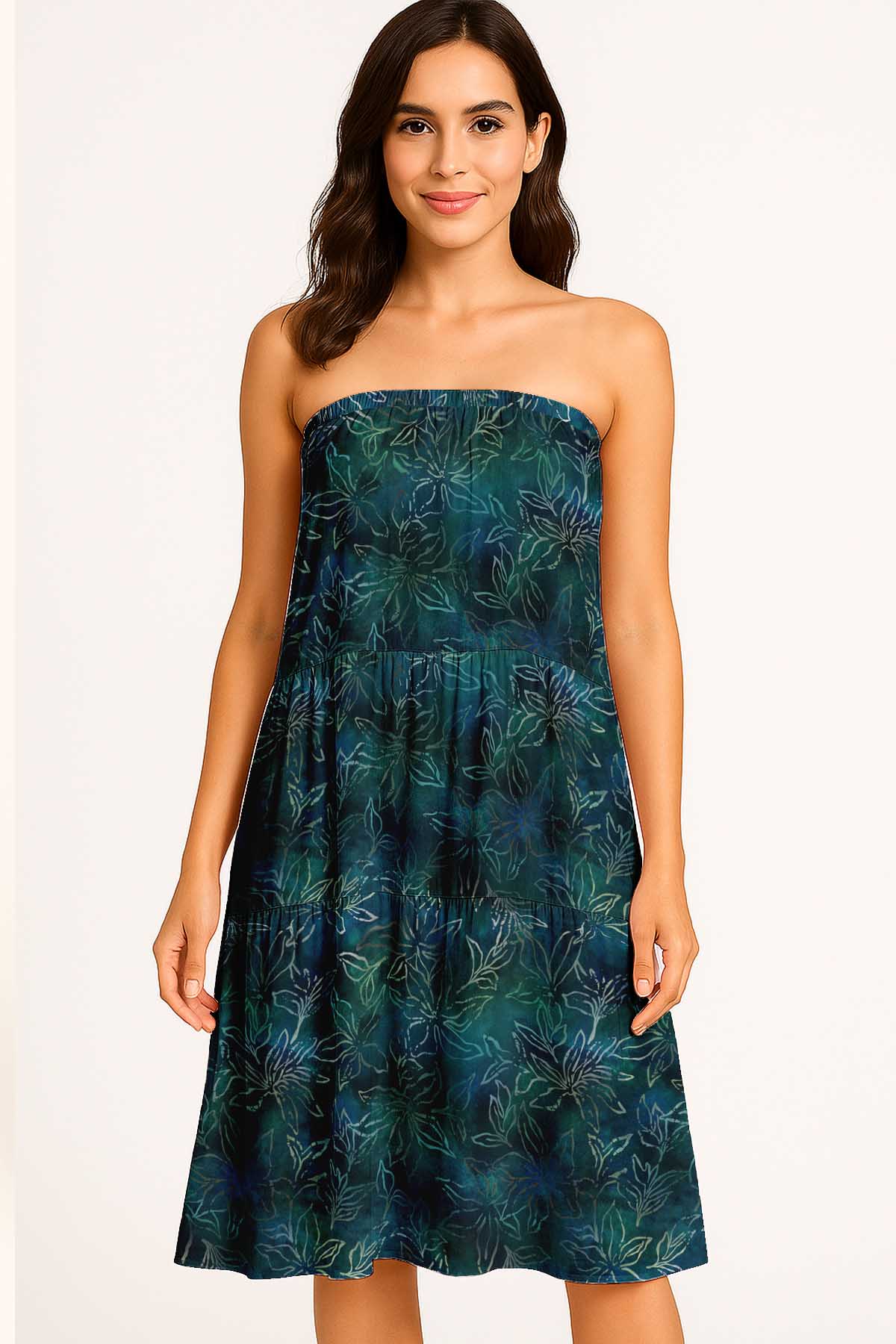 Women's Flowy Tiered Boho Skirt | Elastic Waist Resort Wear | Summer & Travel Outfit