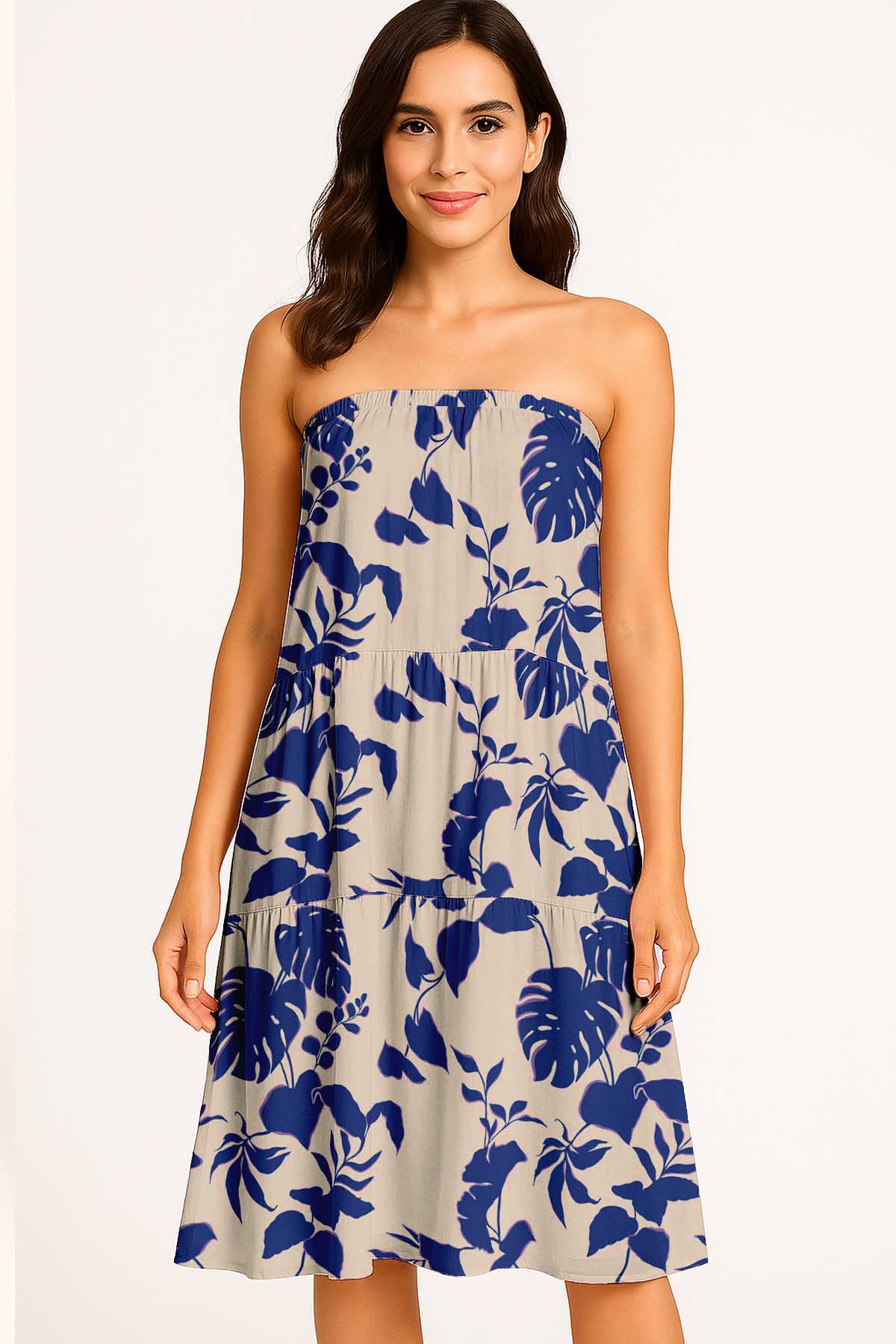 Women's Flowy Tiered Boho Skirt | Elastic Waist Resort Wear | Summer & Travel Outfit