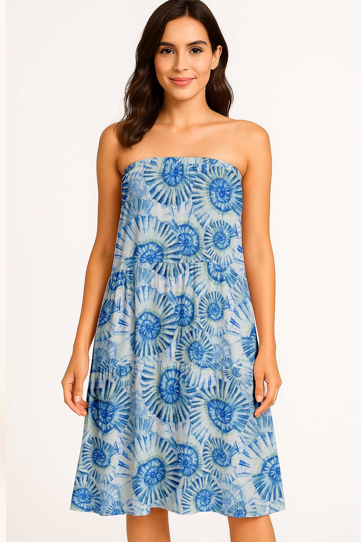 Women's Flowy Tiered Boho Skirt | Elastic Waist Resort Wear | Summer & Travel Outfit