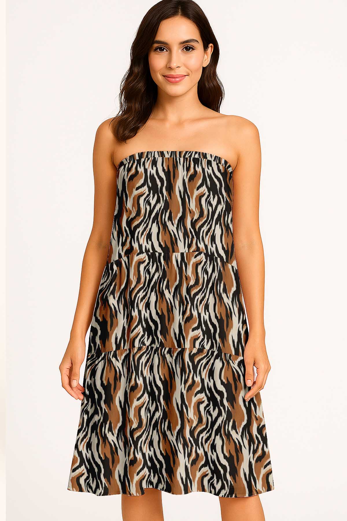 Flowy Tiered Boho Skirt | Women's Maxi Skirt with Pockets Summer & Travel Outfit