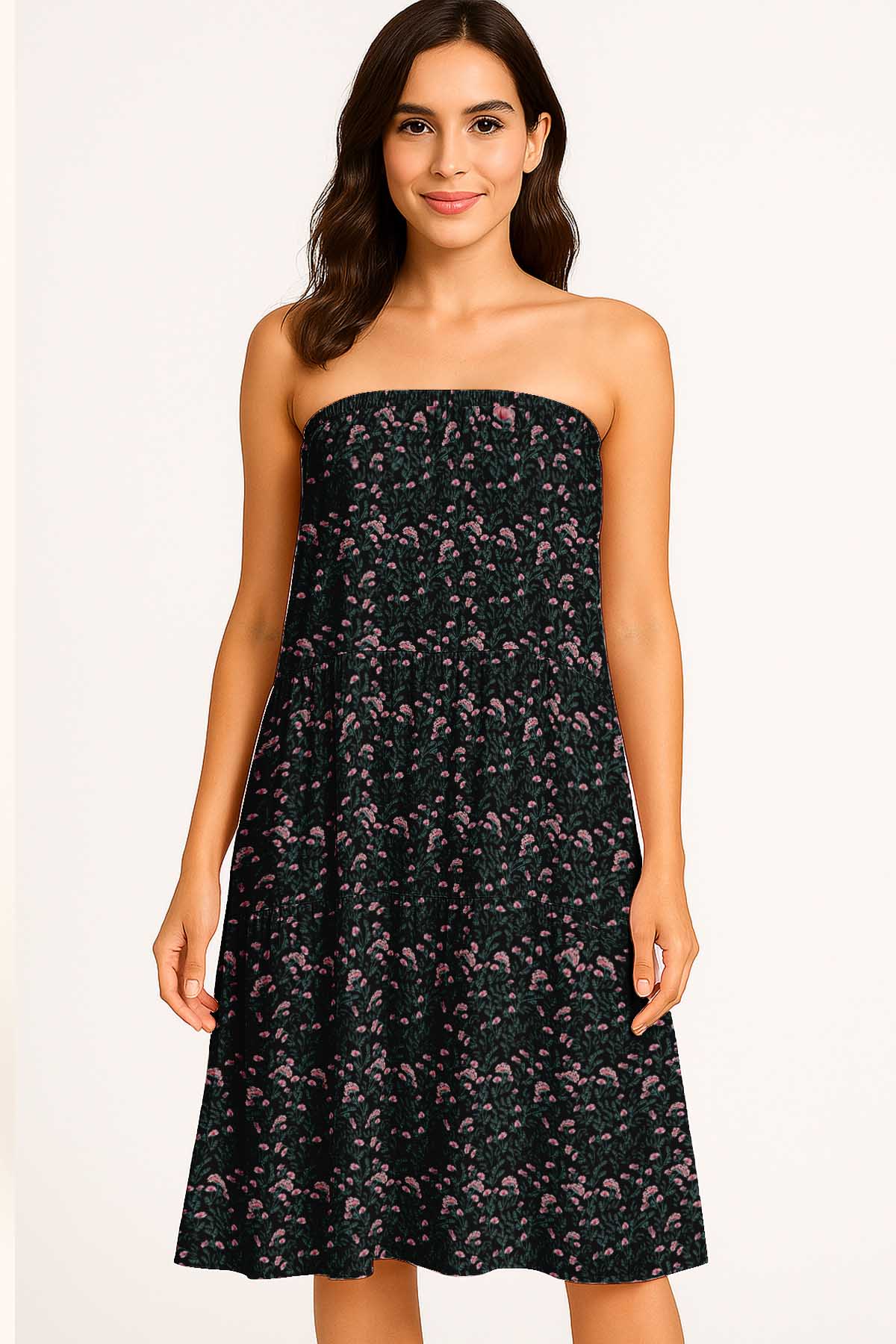 Flowy Tiered Boho Skirt | Women's Maxi Skirt with Pockets Summer & Travel Outfit