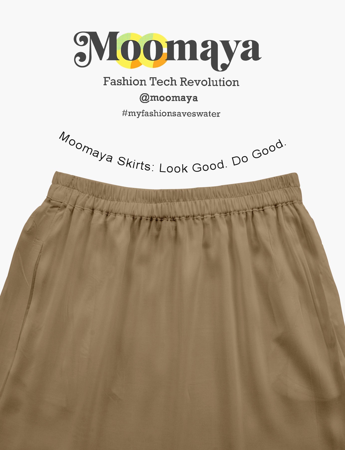 Moomaya Women's Elastic Waist Skirt | Solid Bohemian Style Rayon Maxi with Side Pockets | Tiered Flowy Skirt with Pockets