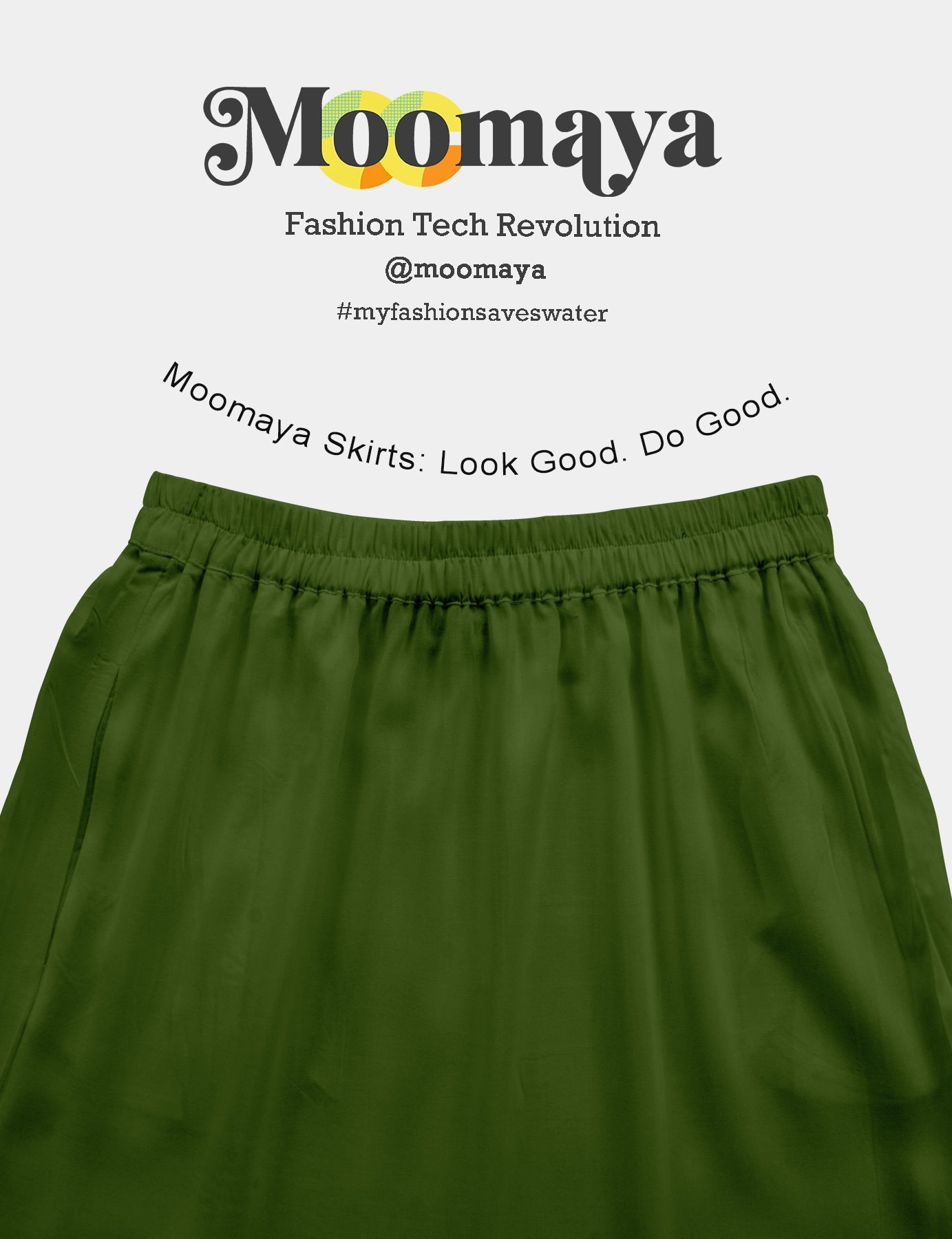Moomaya Women's Elastic Waist Skirt | Solid Bohemian Style Rayon Maxi with Side Pockets | Tiered Flowy Skirt with Pockets