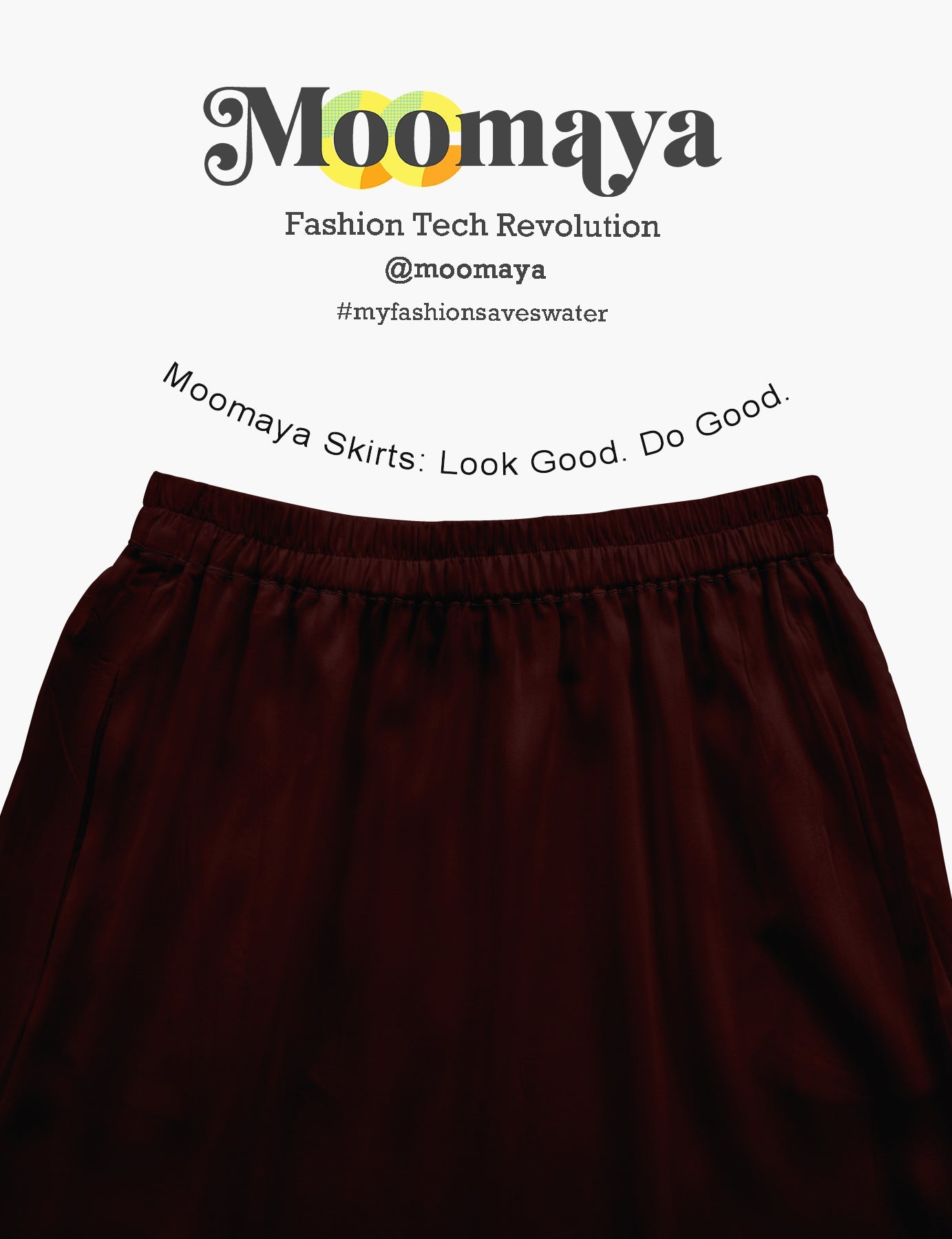 Moomaya Women's Elastic Waist Skirt | Solid Bohemian Style Rayon Maxi with Side Pockets | Tiered Flowy Skirt with Pockets