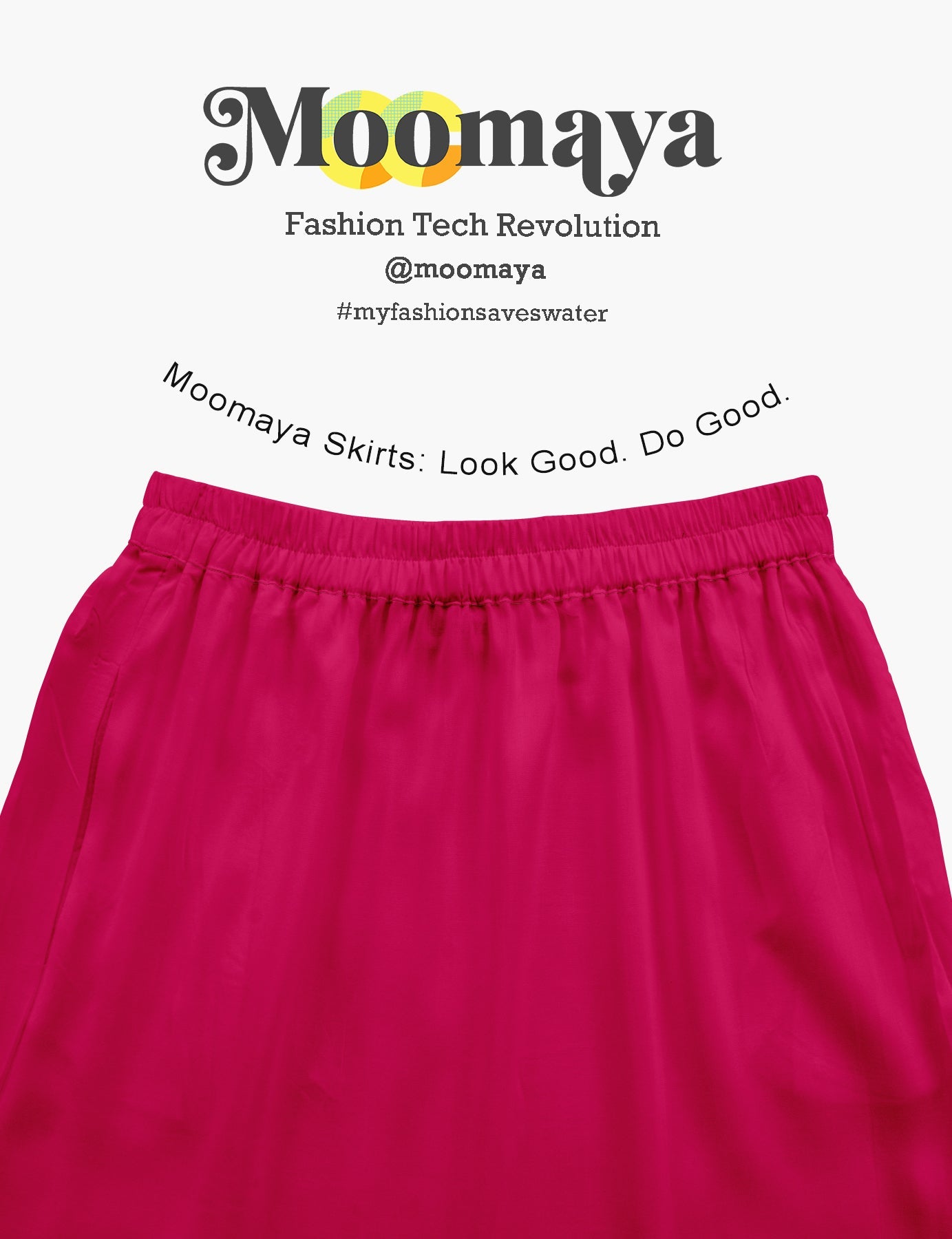 Moomaya Women's Elastic Waist Skirt | Solid Bohemian Style Rayon Maxi with Side Pockets | Tiered Flowy Skirt with Pockets