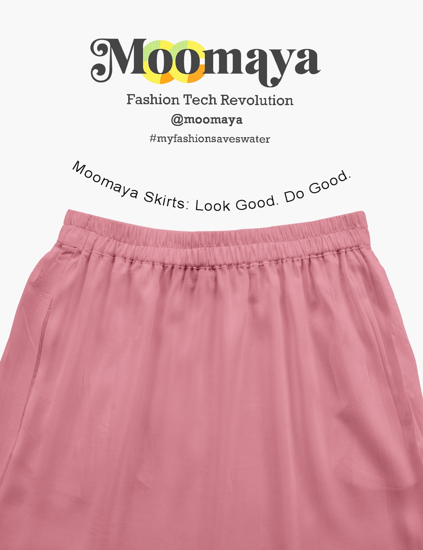 Moomaya Women's Elastic Waist Skirt | Solid Bohemian Style Rayon Maxi with Side Pockets | Tiered Flowy Skirt with Pockets