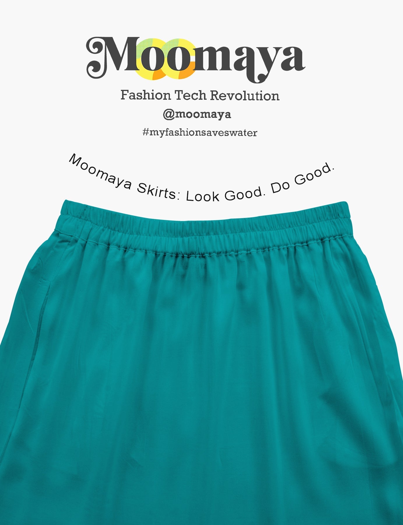 Moomaya Women's Elastic Waist Skirt | Solid Bohemian Style Rayon Maxi with Side Pockets | Tiered Flowy Skirt with Pockets