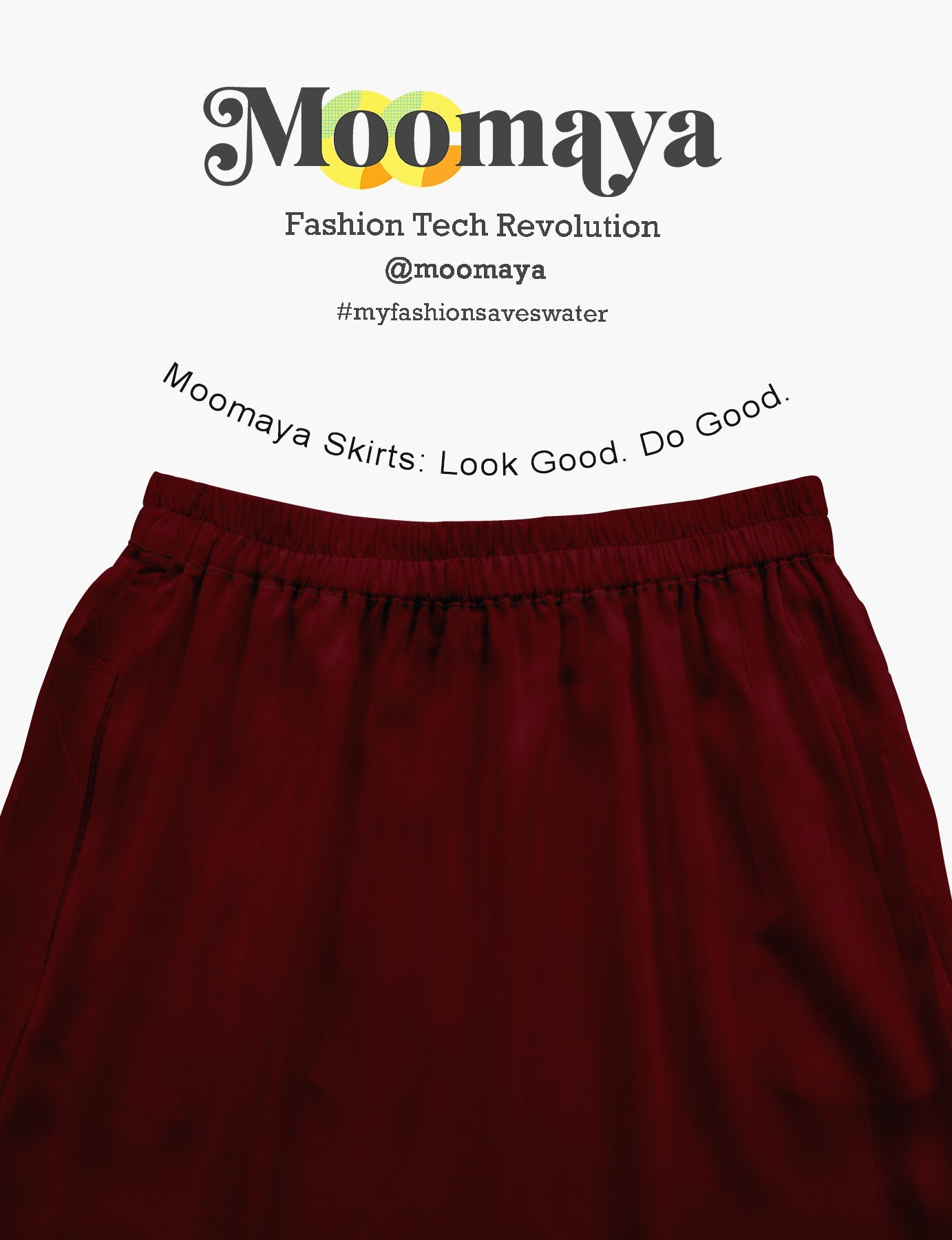Moomaya Women's Elastic Waist Skirt | Solid Bohemian Style Rayon Maxi with Side Pockets | Tiered Flowy Skirt with Pockets