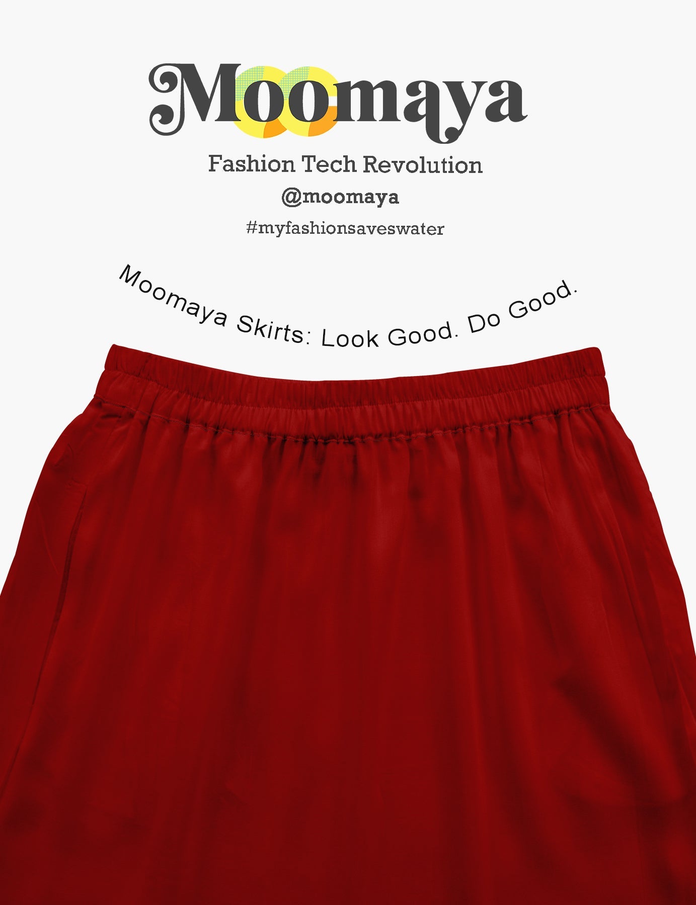 Moomaya Women's Elastic Waist Skirt | Solid Bohemian Style Rayon Maxi with Side Pockets | Tiered Flowy Skirt with Pockets