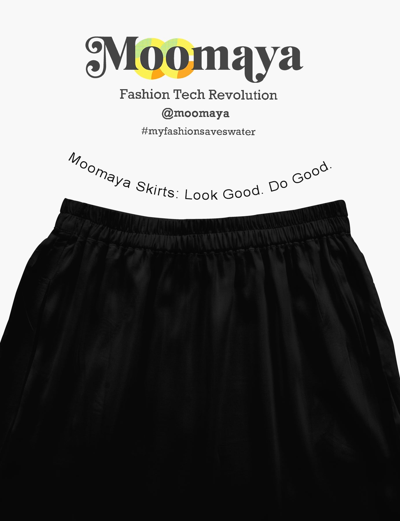Moomaya Women's Elastic Waist Skirt | Solid Bohemian Style Rayon Maxi with Side Pockets | Tiered Flowy Skirt with Pockets