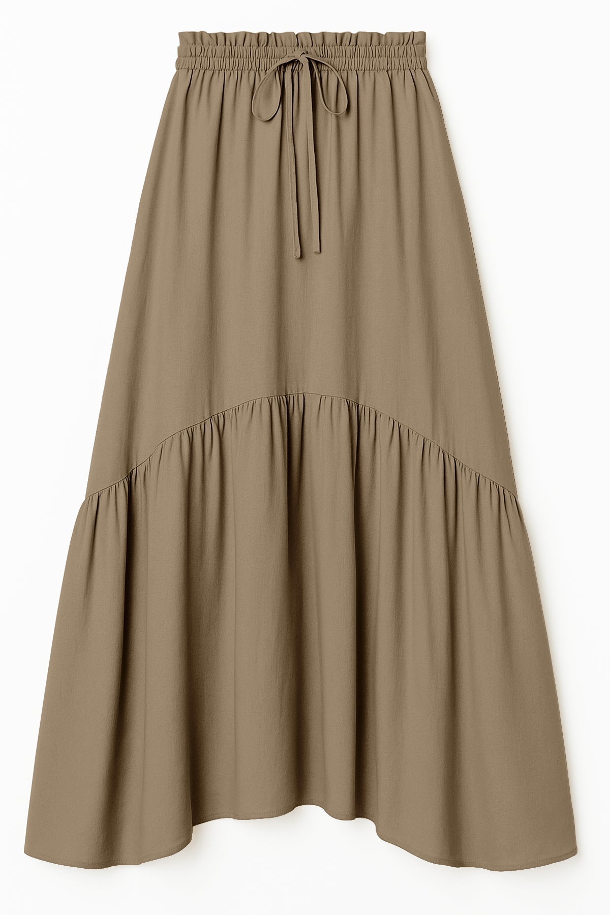 Rayon Renaissance Style Skirt with Elastic Waist & Pockets