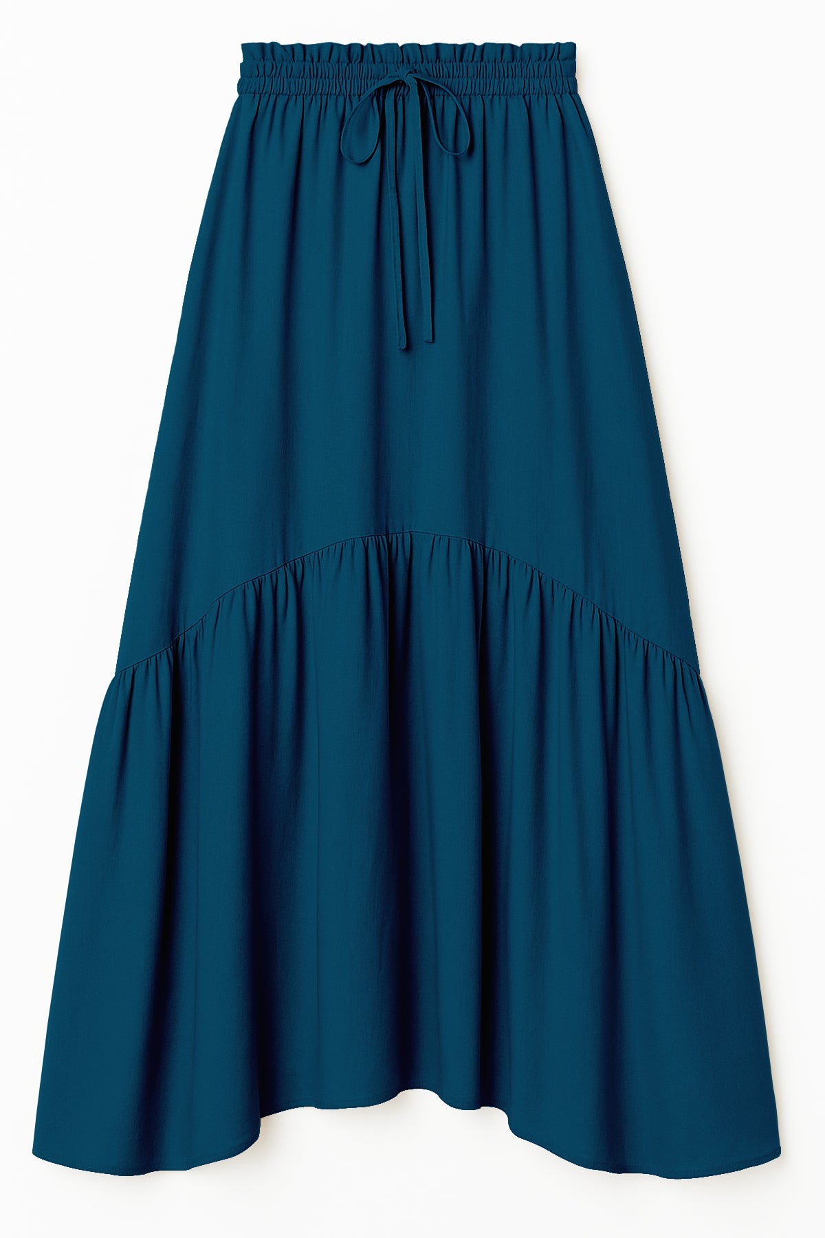 Rayon Renaissance Style Skirt with Elastic Waist & Pockets