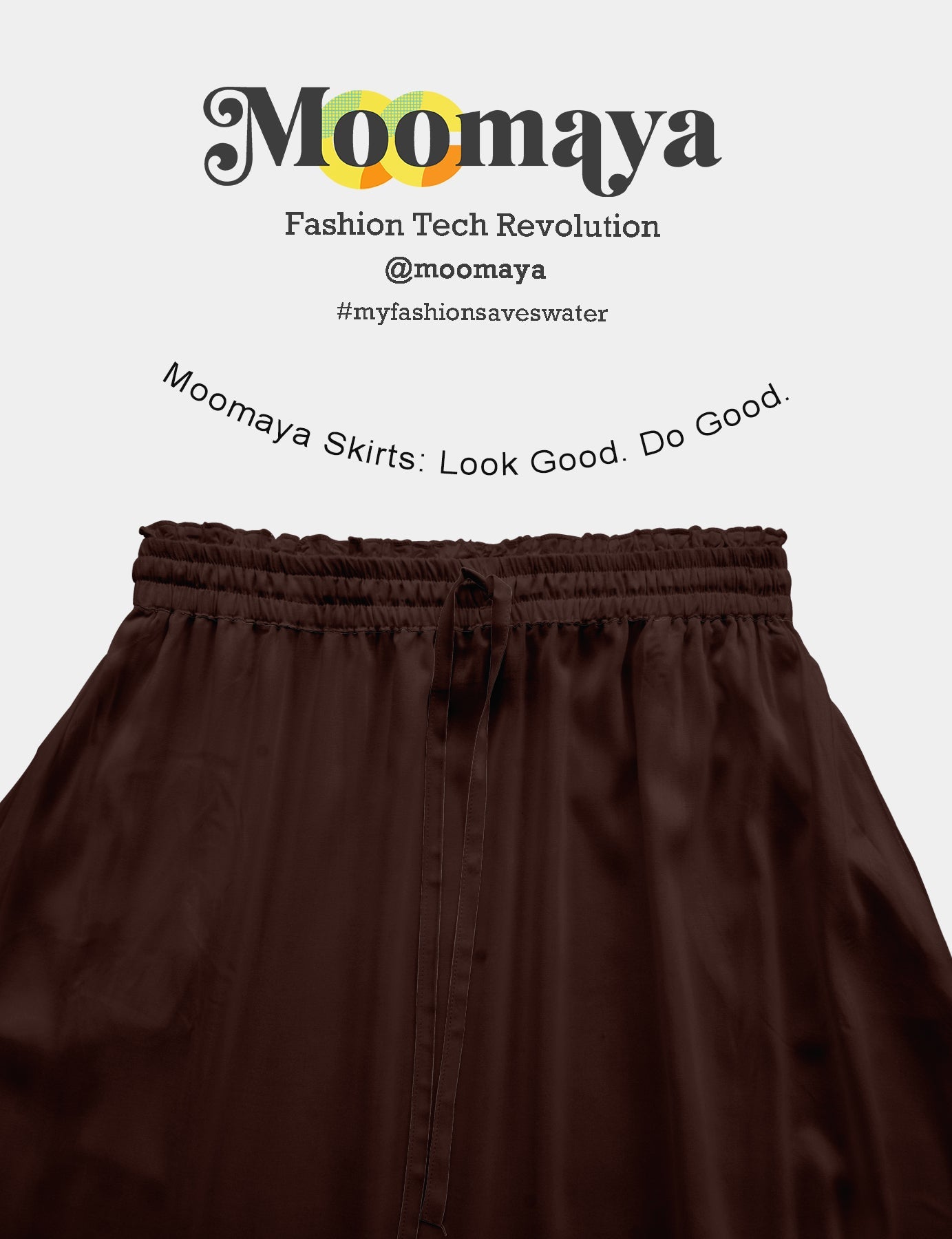 Rayon Renaissance Style Skirt with Elastic Waist & Pockets