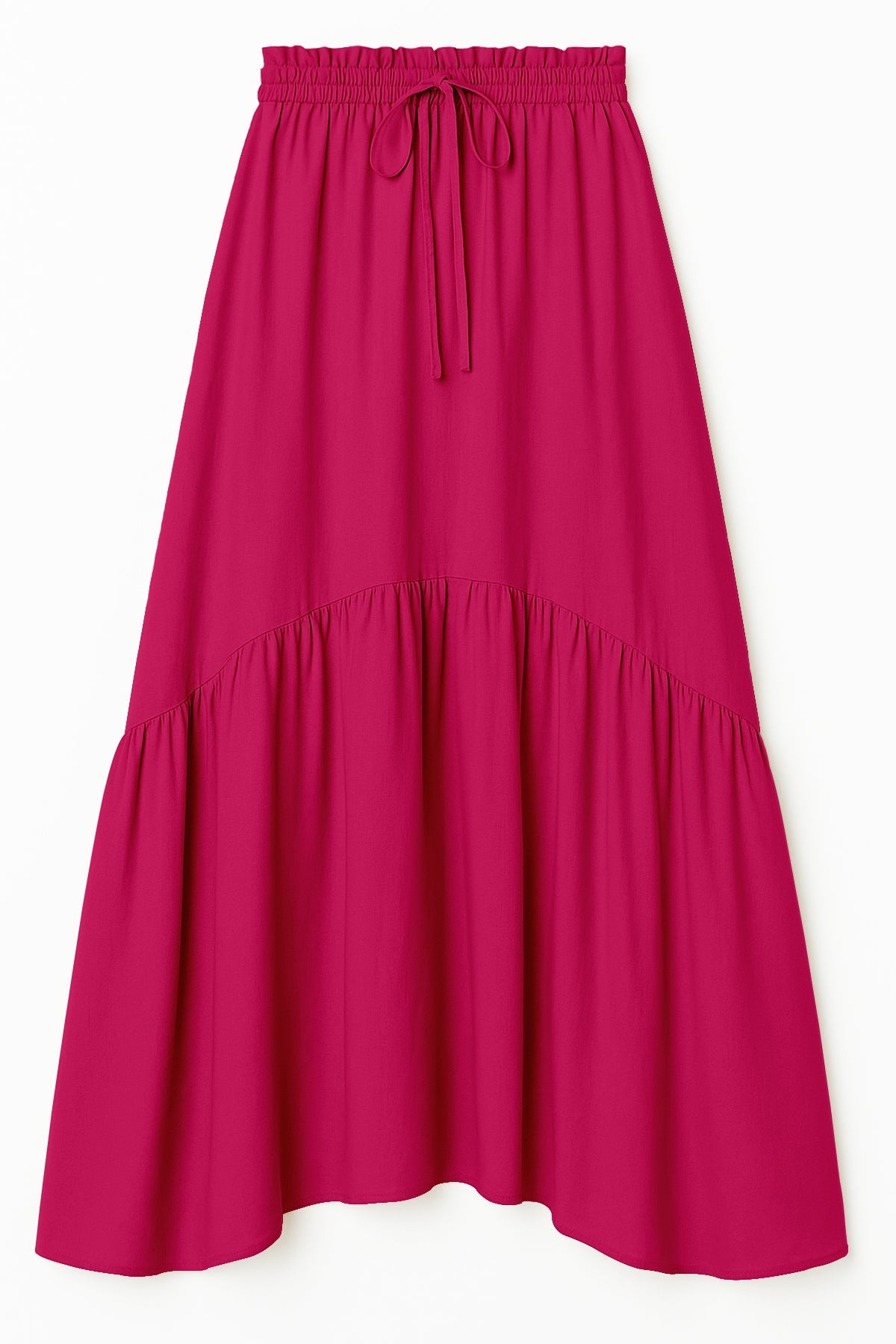 Rayon Renaissance Style Skirt with Elastic Waist & Pockets