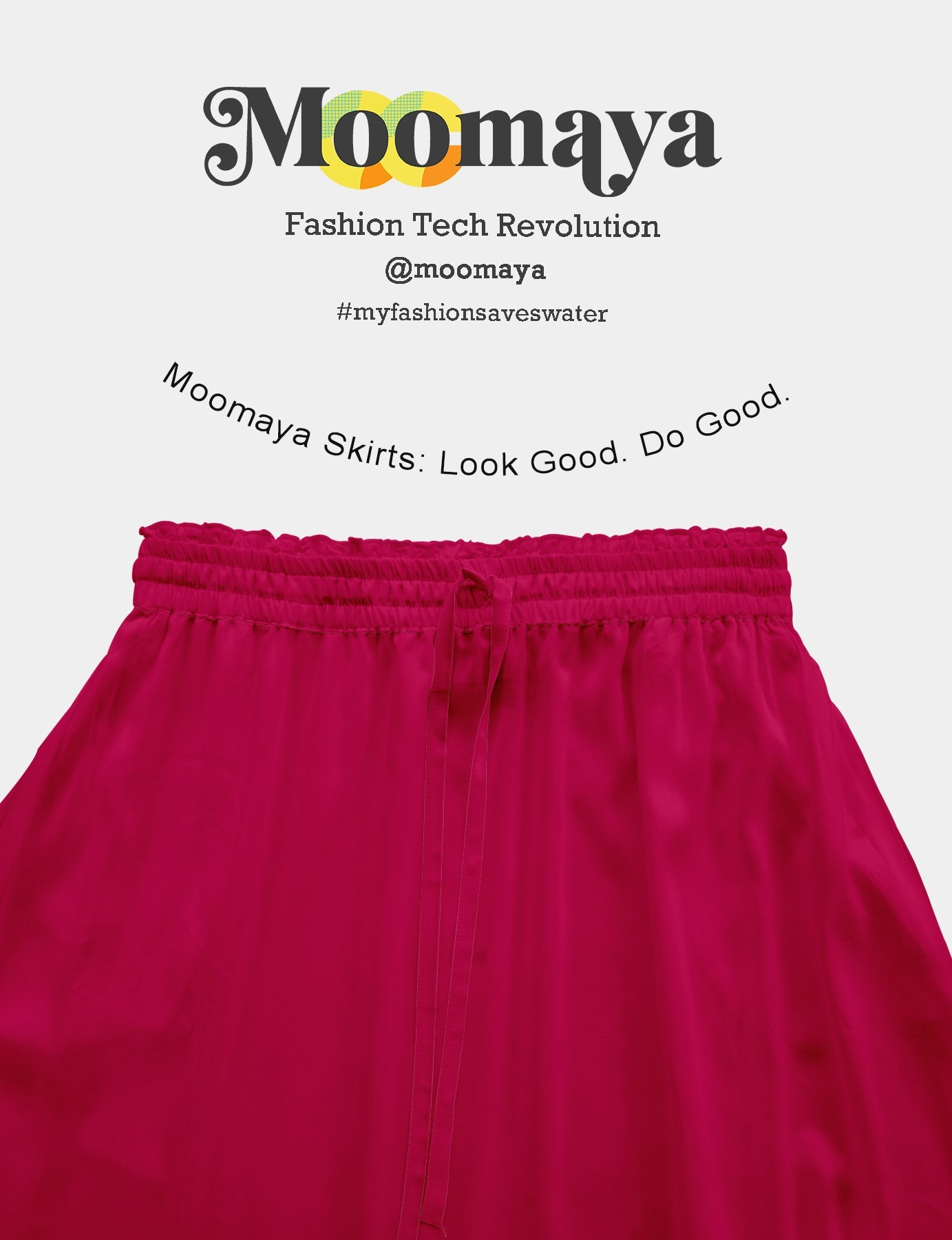 Rayon Renaissance Style Skirt with Elastic Waist & Pockets