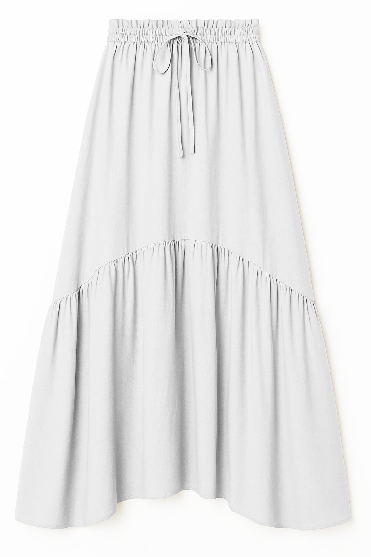 Rayon Renaissance Style Skirt with Elastic Waist & Pockets