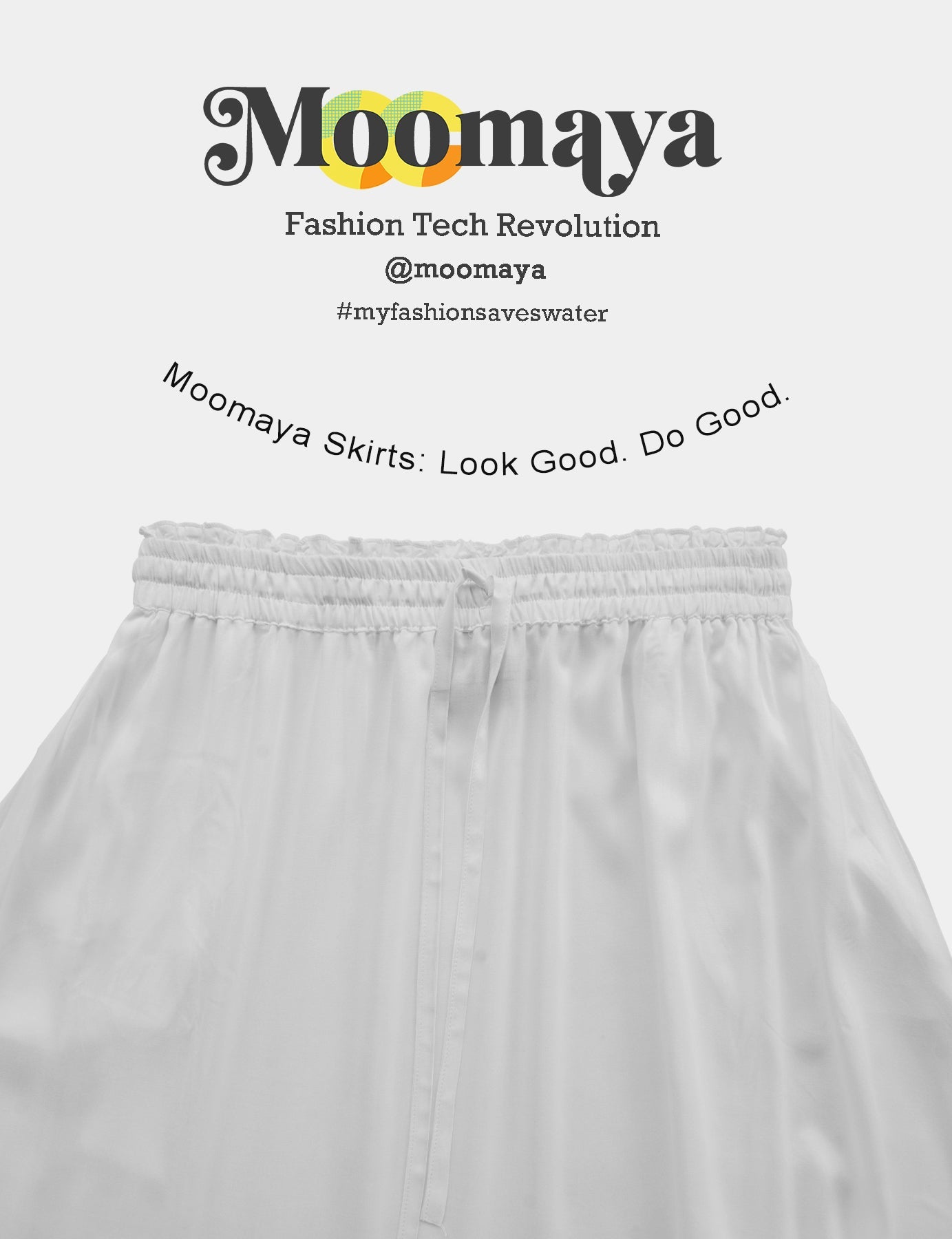 Rayon Renaissance Style Skirt with Elastic Waist & Pockets