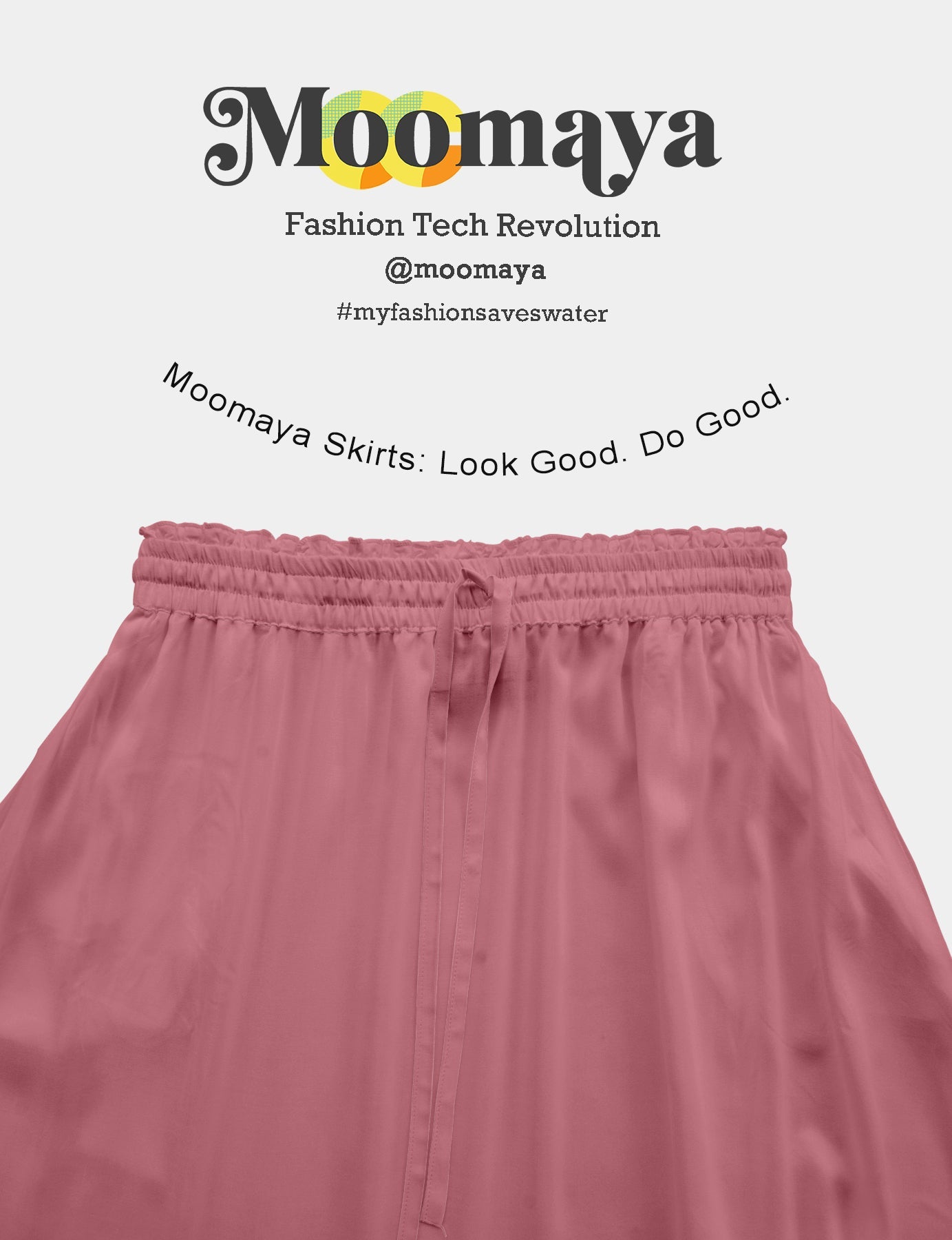 Boho Skirt for Women  Rayon Renaissance Style Skirt with Elastic Waist & Pockets