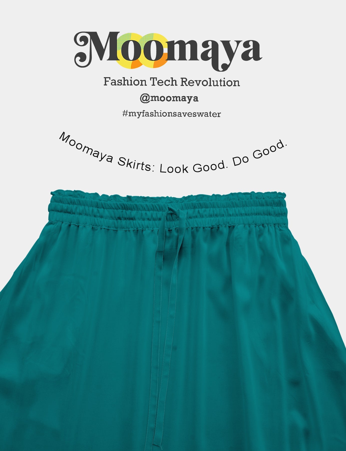 Boho Skirt for Women  Rayon Renaissance Style Skirt with Elastic Waist & Pockets
