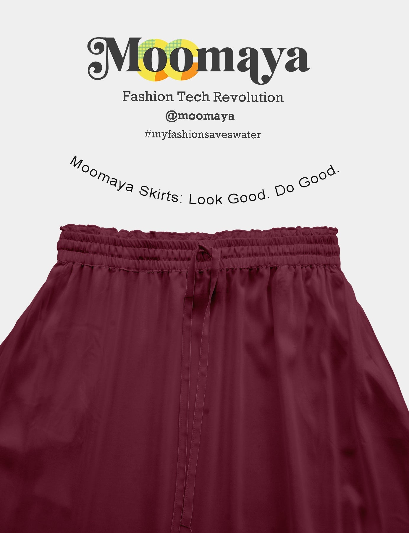 Boho Skirt for Women  Rayon Renaissance Style Skirt with Elastic Waist & Pockets