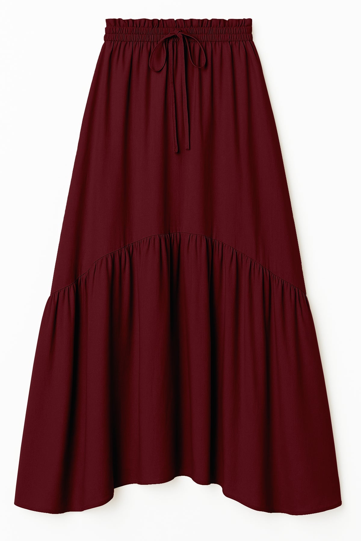 Boho Skirt for Women  Rayon Renaissance Style Skirt with Elastic Waist & Pockets