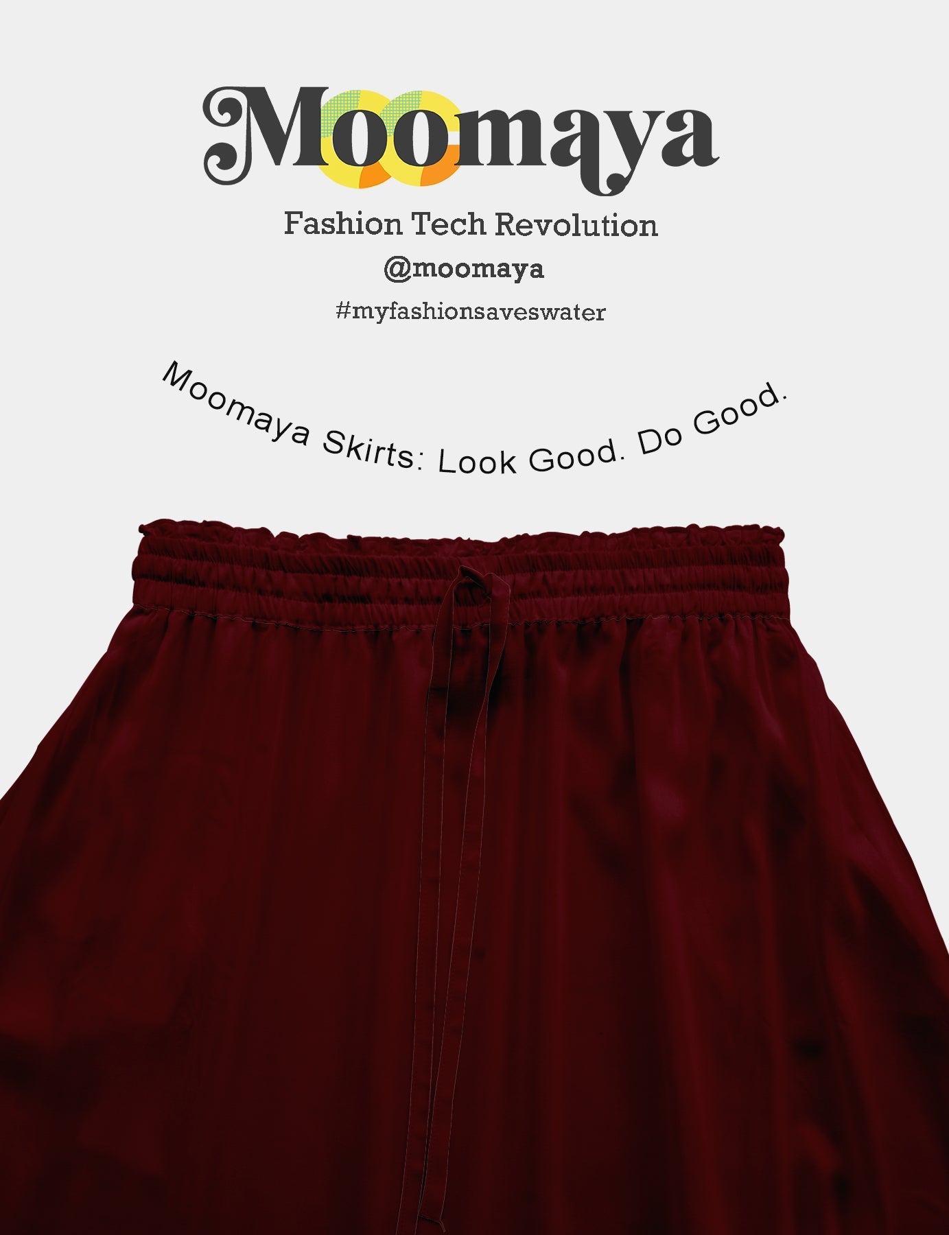 Boho Skirt for Women  Rayon Renaissance Style Skirt with Elastic Waist & Pockets