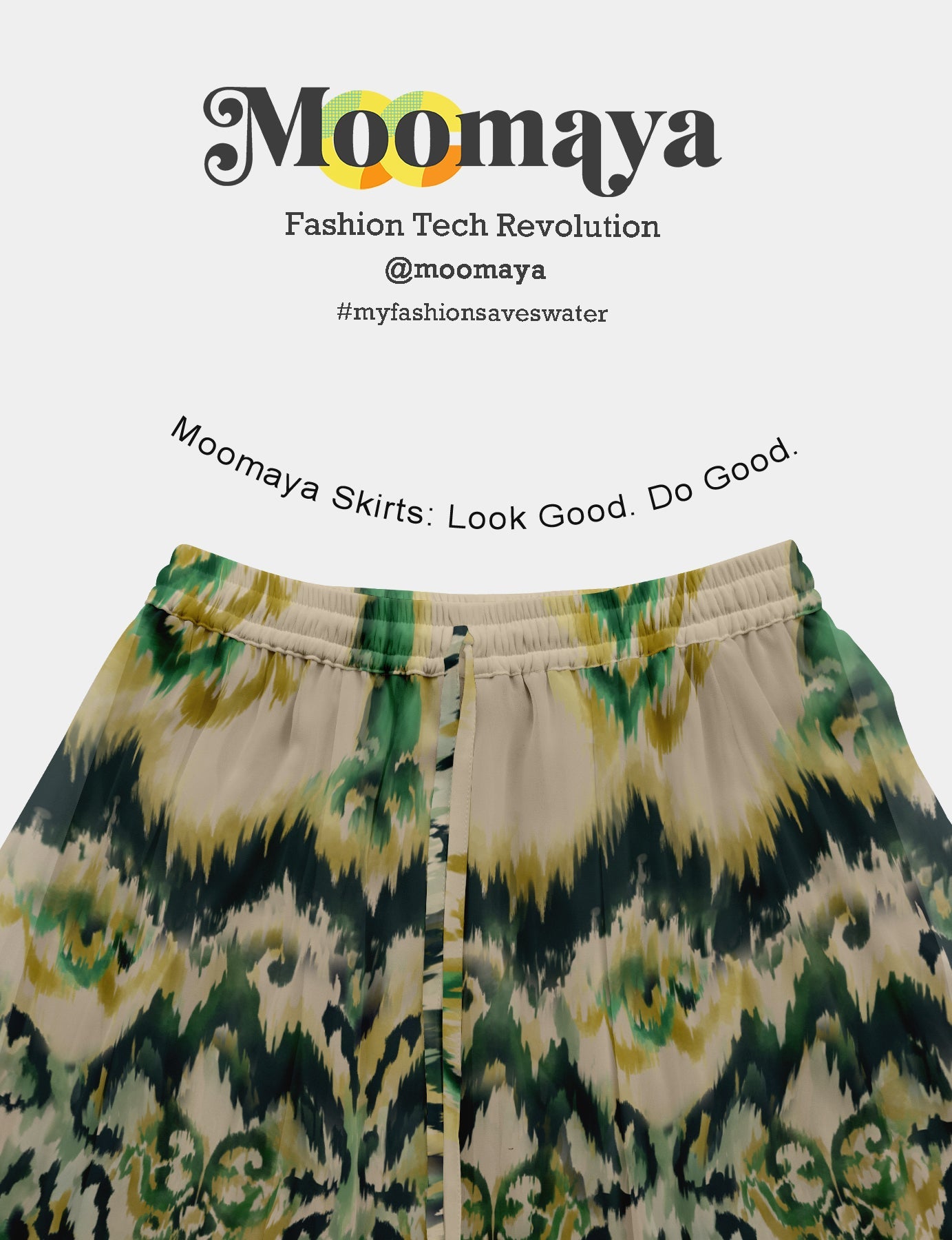 Printed Skirt for Beach, Summer Outfits, High Waist Flowy Women's Skirt