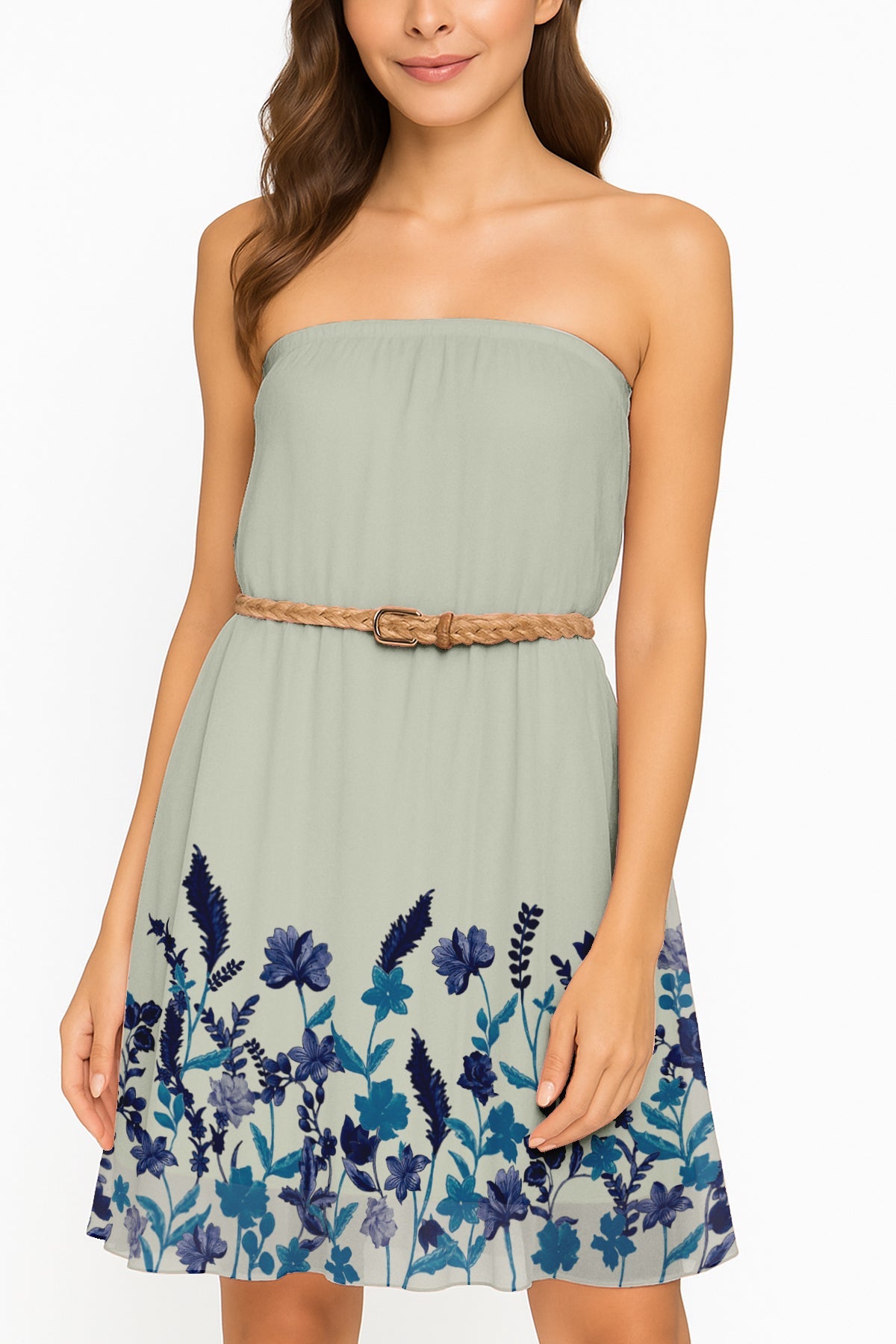 Printed Skirt for Beach, Summer Outfits, High Waist Flowy Women's Skirt
