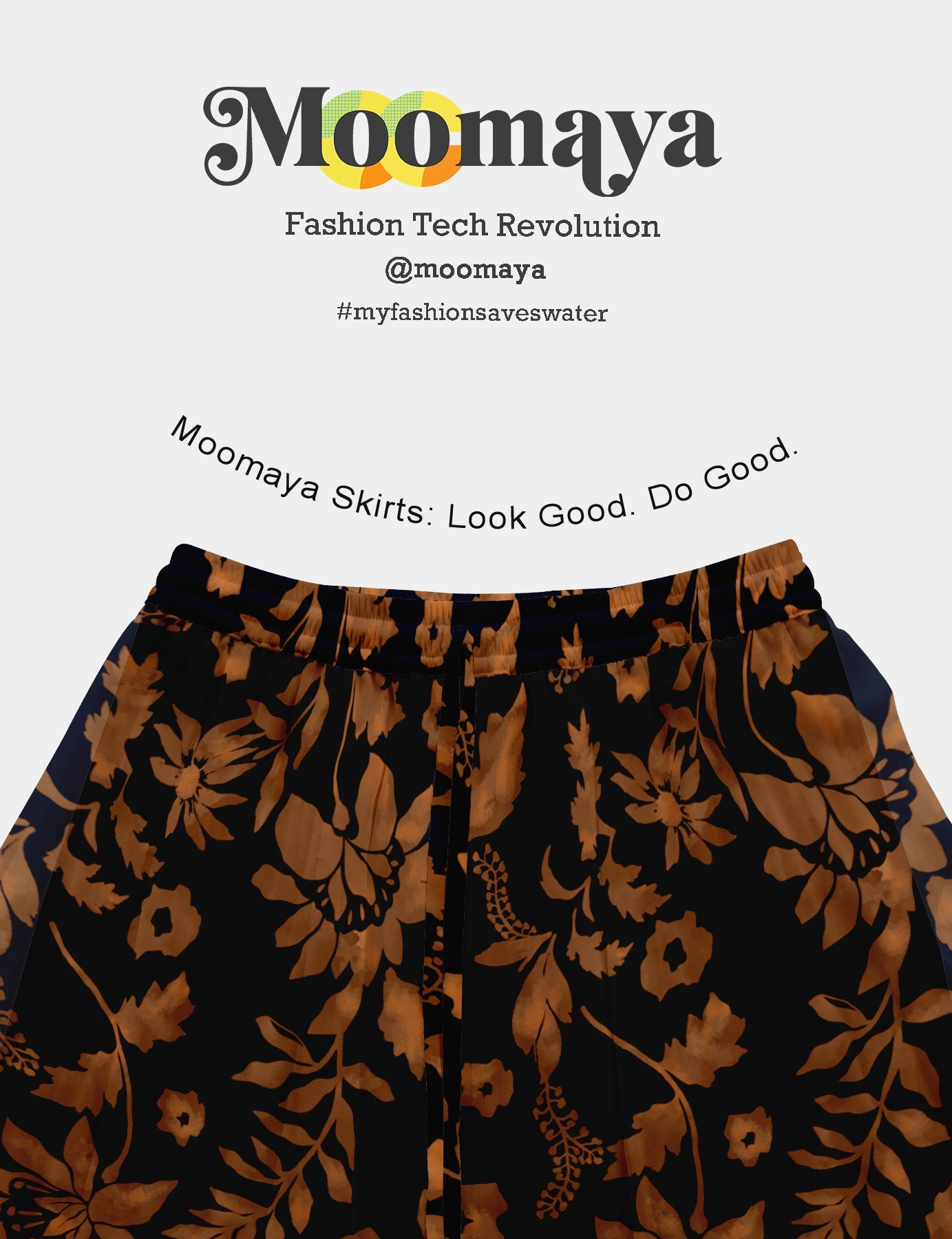 Printed Skirt for Beach, Summer Outfits, High Waist Flowy Women's Skirt
