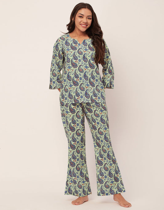 Night Suit, Printed Cotton