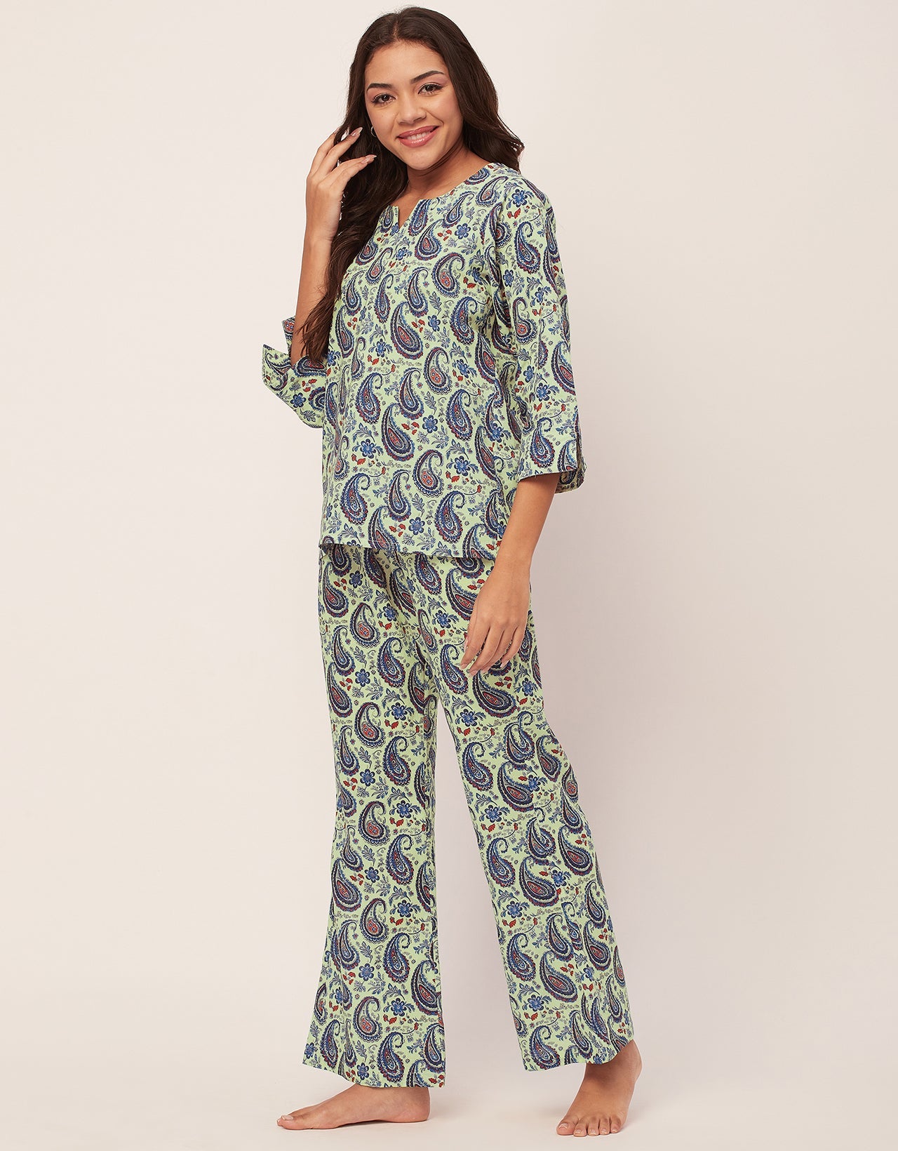 Night Suit, Printed Cotton