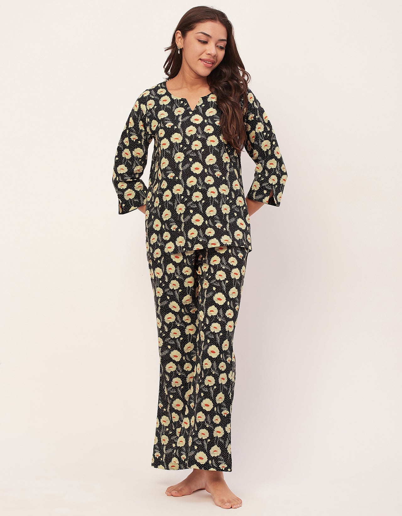 Night Suit, Printed Cotton